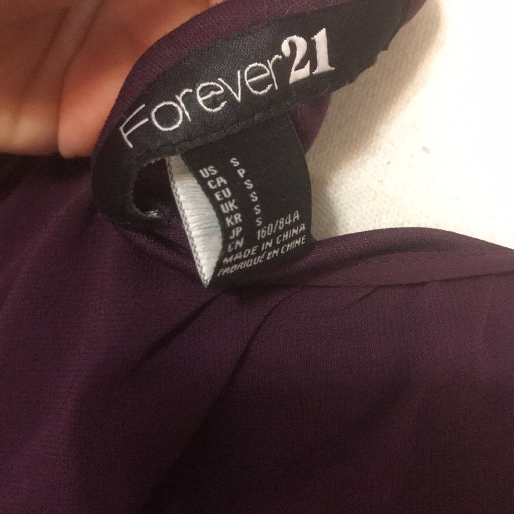 Forever 21 Purple Mini Dress - Picture 4 of 4